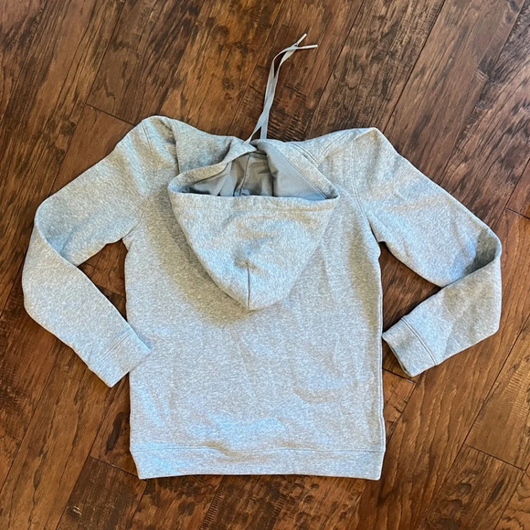 NWT Under Armour Women’s Hustle Fleece Hoodie, Grey Heather, Size S - Picture 2 of 4